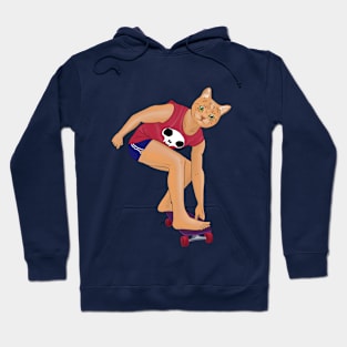 Cat skater Hoodie